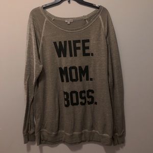 Wife Mom Boss Long Sleeve
